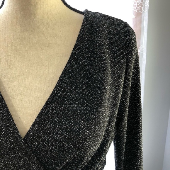 Noir by YDE sparkly LBD SZ M  midi/mini black - Picture 5 of 12